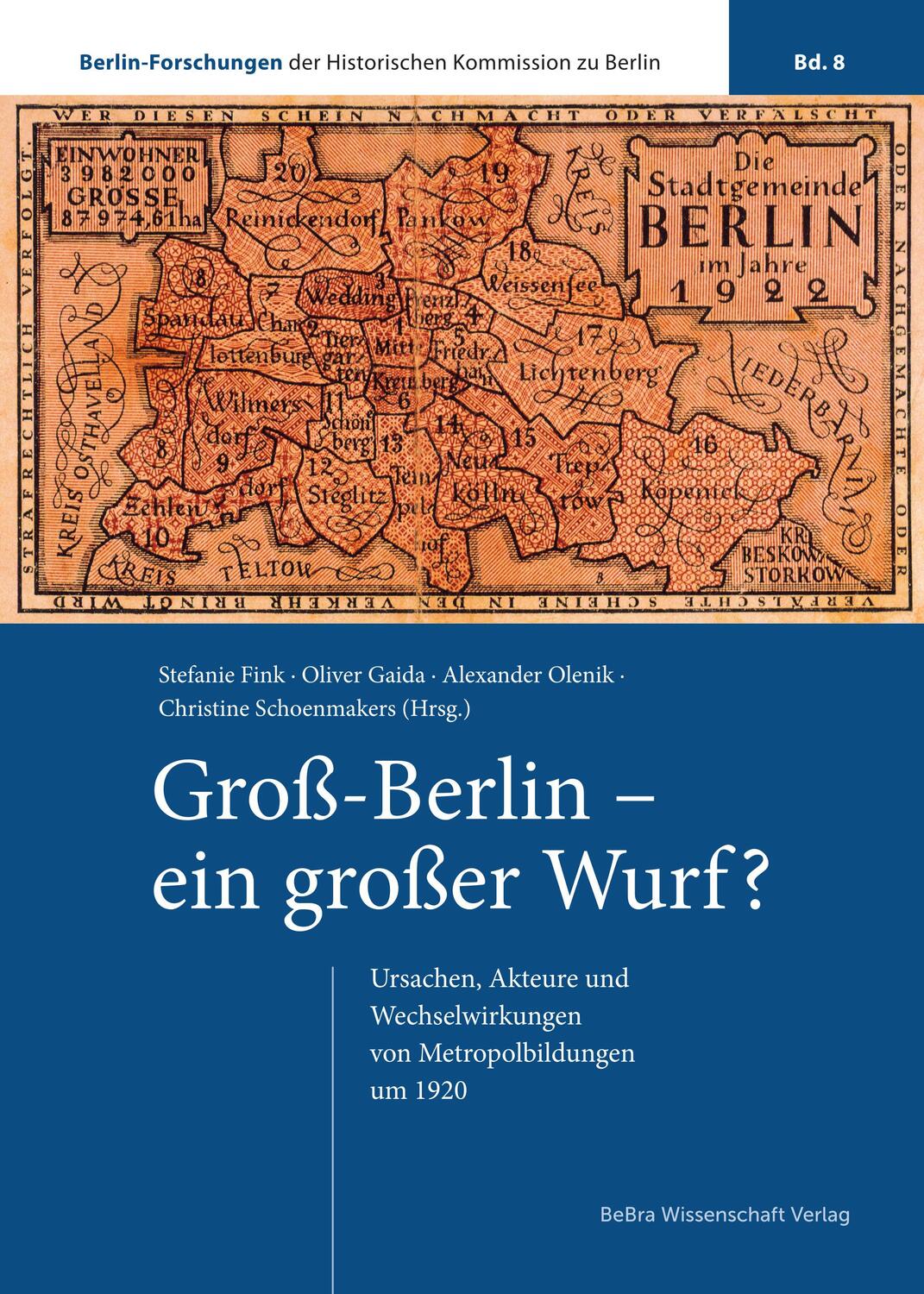 Cover: 9783954103188 | Groß-Berlin - ein großer Wurf? | Stefanie Fink (u. a.) | Buch | 272 S.