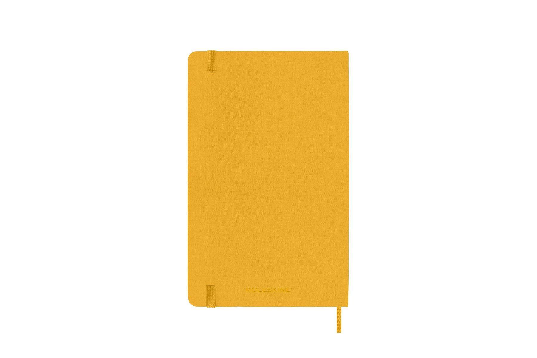 Bild: 8056598853070 | Moleskine Classic Notebook, Large, Ruled, Orange Yellow, Silk Hard...