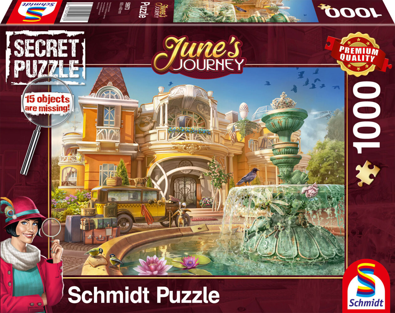 Cover: 4001504599737 | Orchideenanwesen | Puzzle June´s Journey 1.000 Teile | Spiel | Deutsch