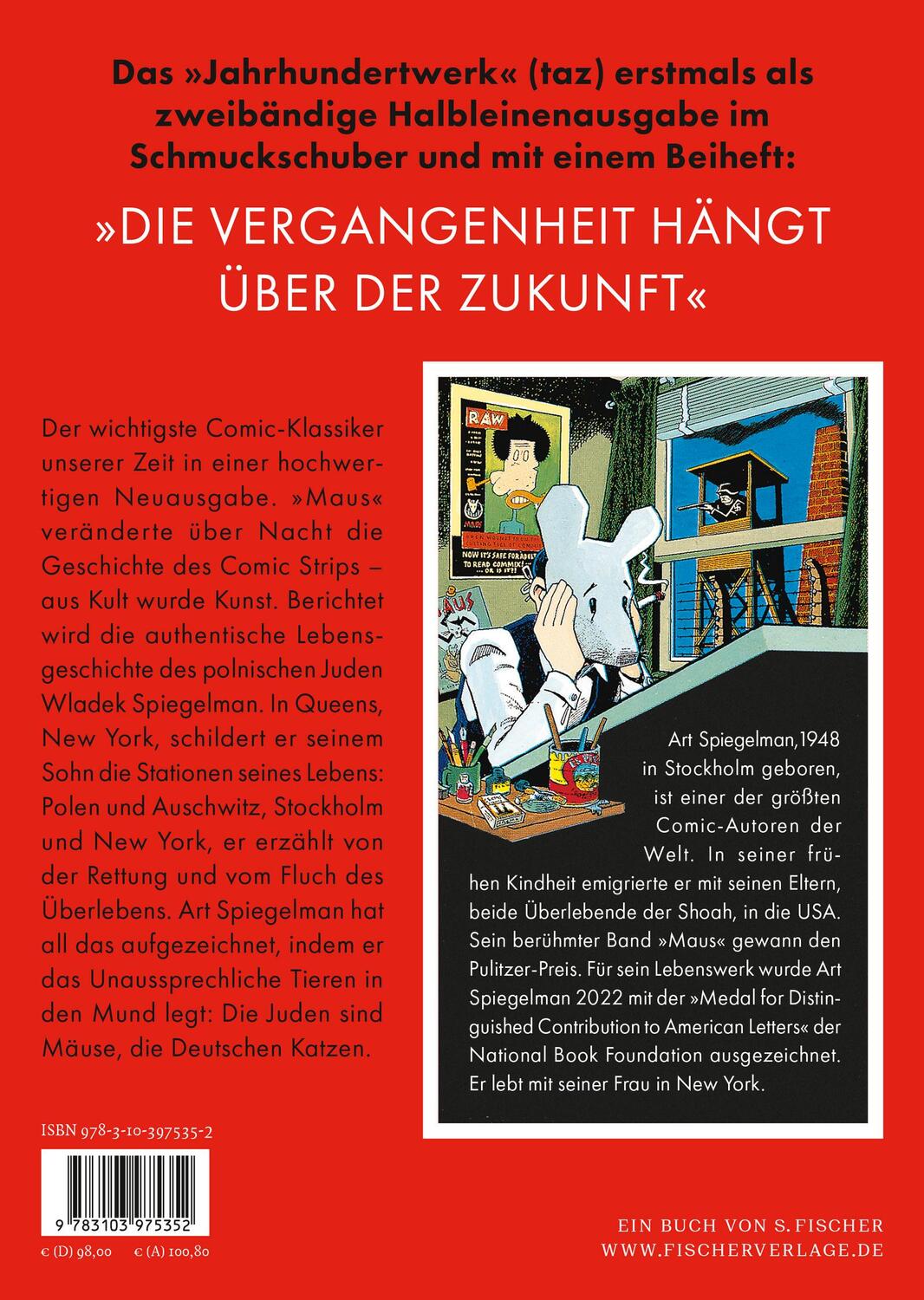Rückseite: 9783103975352 | Maus | Art Spiegelman | Buch | Schuber | 300 S. | Deutsch | 2023