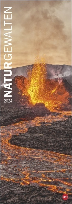 Cover: 9783756401475 | Naturgewalten Vertical Kalender 2024. Länglicher Kalender, der...