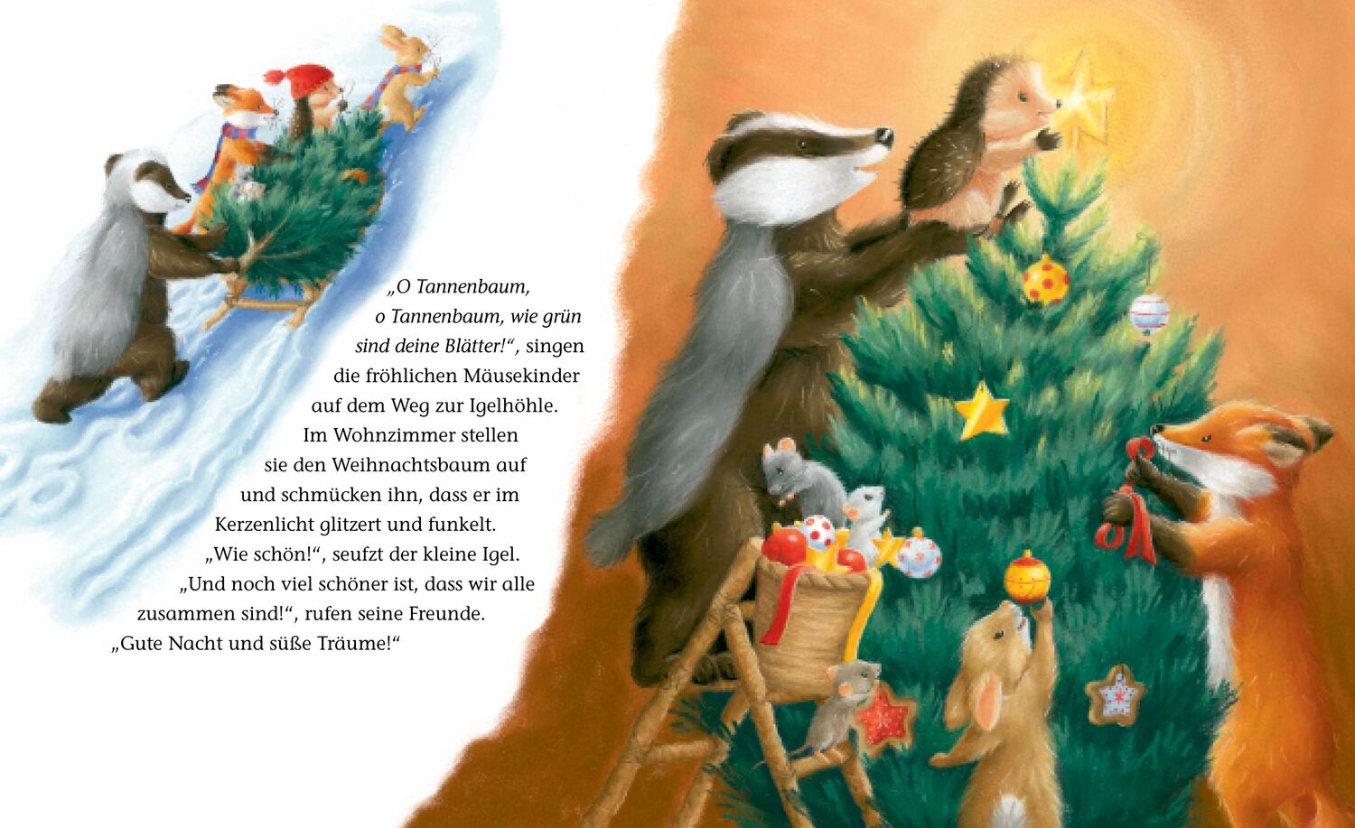 Bild: 9783765554483 | Der kleine Igel und der Gast im Weihnachtsbaum | M Christina Butler