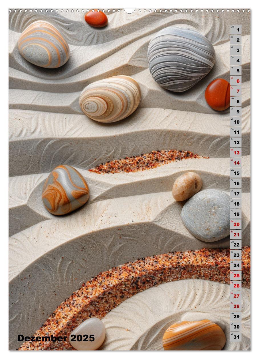 Bild: 9783457131053 | Zen aus Sand (Wandkalender 2025 DIN A2 hoch), CALVENDO Monatskalender