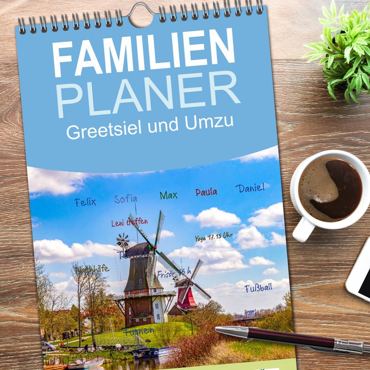 Bild: 9783457095911 | Familienplaner 2025 - Greetsiel und Umzu mit 5 Spalten...