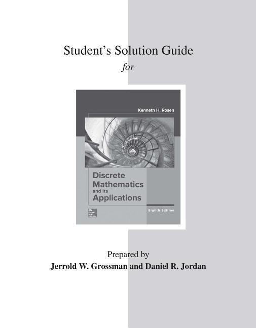 Cover: 9781259731693 | Student's Solutions Guide for Discrete Mathematics and Its...
