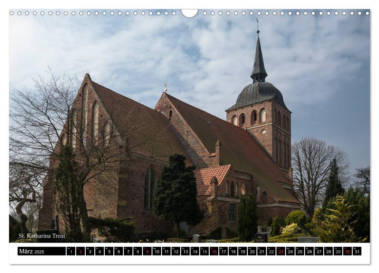 Bild: 9783435816613 | Dorfkirchen auf Rügen (Wandkalender 2025 DIN A3 quer), CALVENDO...