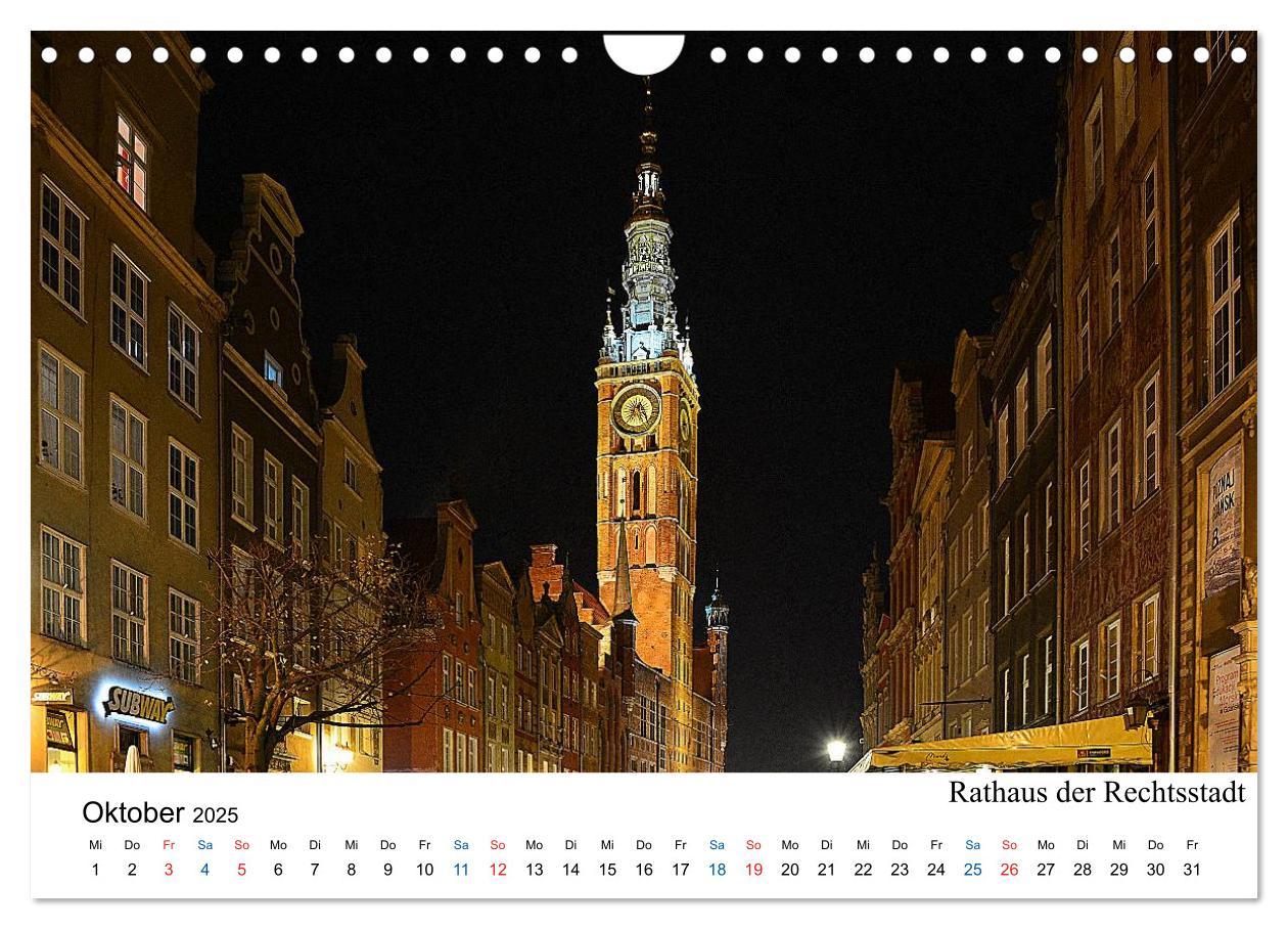 Bild: 9783435492459 | Das alte Danzig - Ein Stadtbummel am Abend (Wandkalender 2025 DIN...