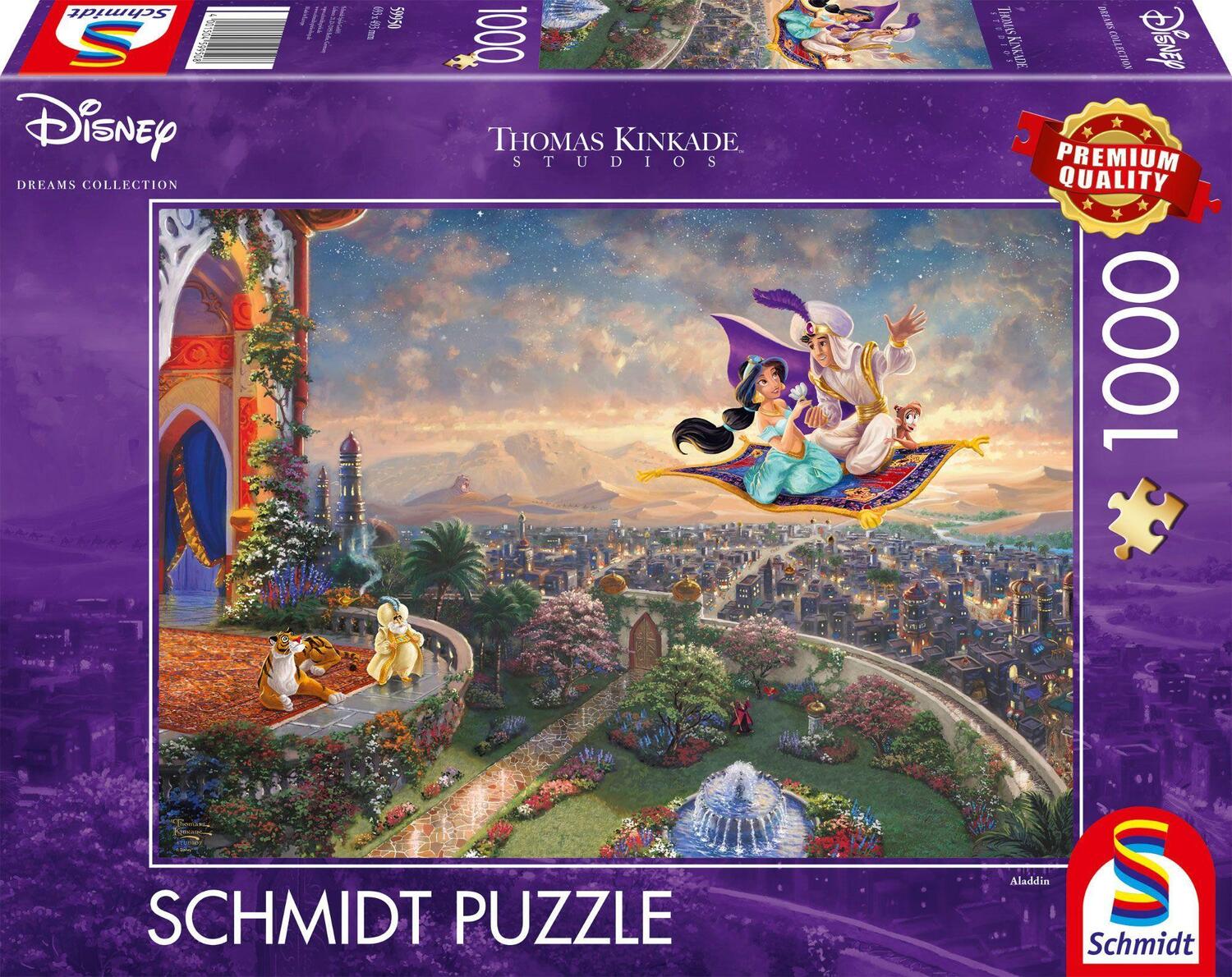 Cover: 4001504599508 | Disney, Aladdin. Kinkade Collection 1.000 Teile | Erwachsenenpuzzle