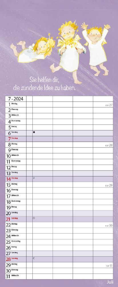 Bild: 9783731869702 | Familientimer Schutzengel 2024 | Korsch Verlag | Kalender | 14 S.