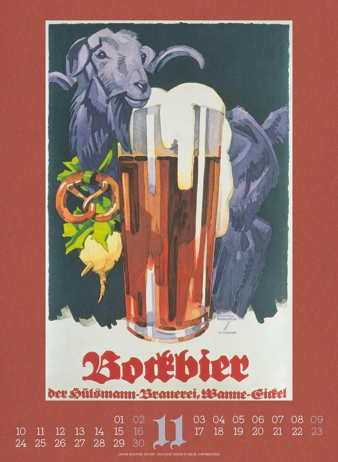 Bild: 9783838425610 | Braukunst Bierplakate Kalender 2025 | Ackermann Kunstverlag | Kalender