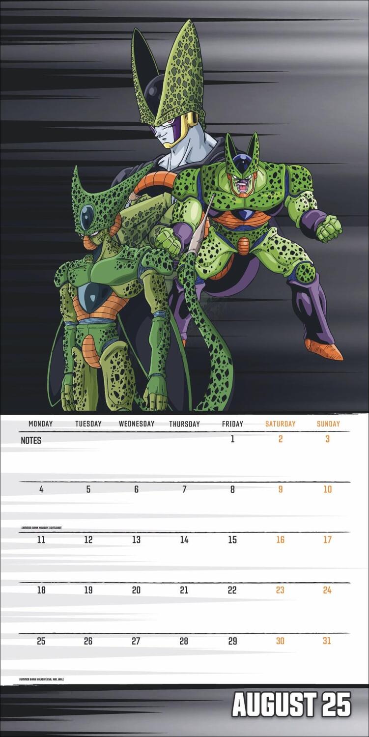 Bild: 9783840196881 | Dragon Ball Z Broschurkalender 2025 | Kalender | 28 S. | Englisch