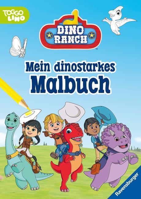 Cover: 9783473497430 | Ravensburger Dino Ranch Malbuch 24 Ausmalbilder für Kinder ab 4 | 2023