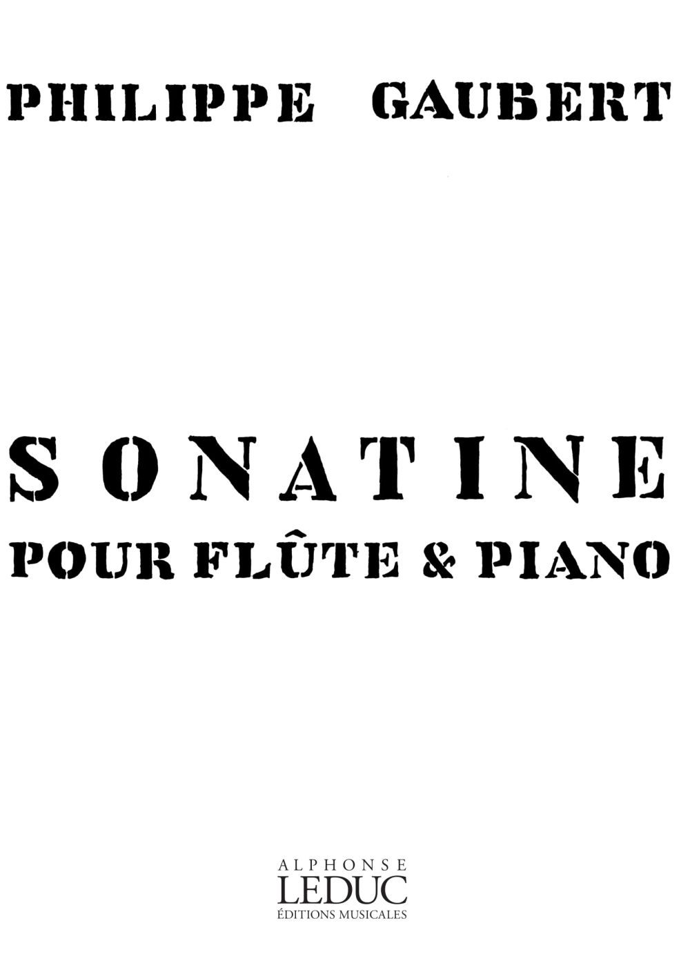 Cover: 9790047310132 | Sonatine | Philippe Gaubert | Buch | Éditions Alphonse Leduc