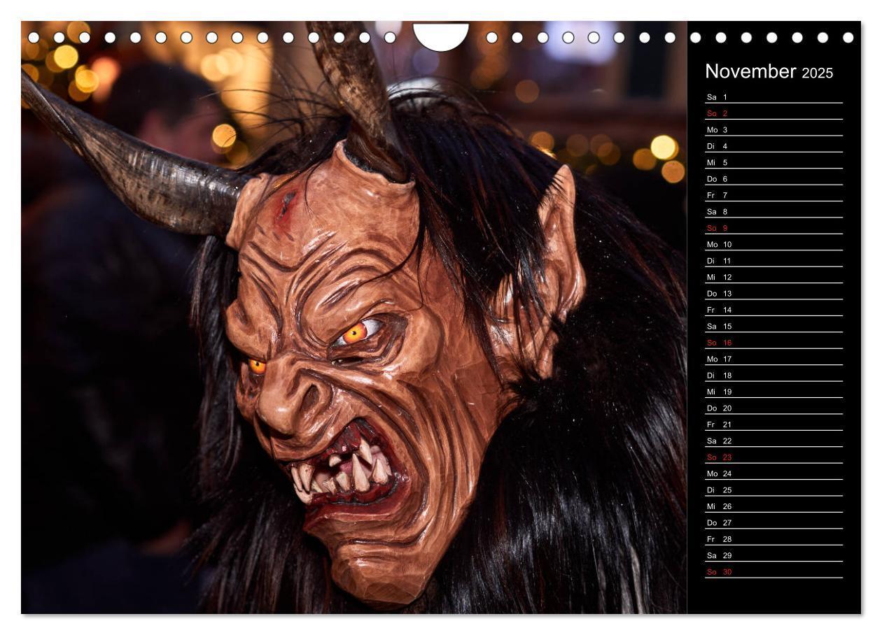 Bild: 9783435175390 | Krampus Kalender 2025 (Wandkalender 2025 DIN A4 quer), CALVENDO...