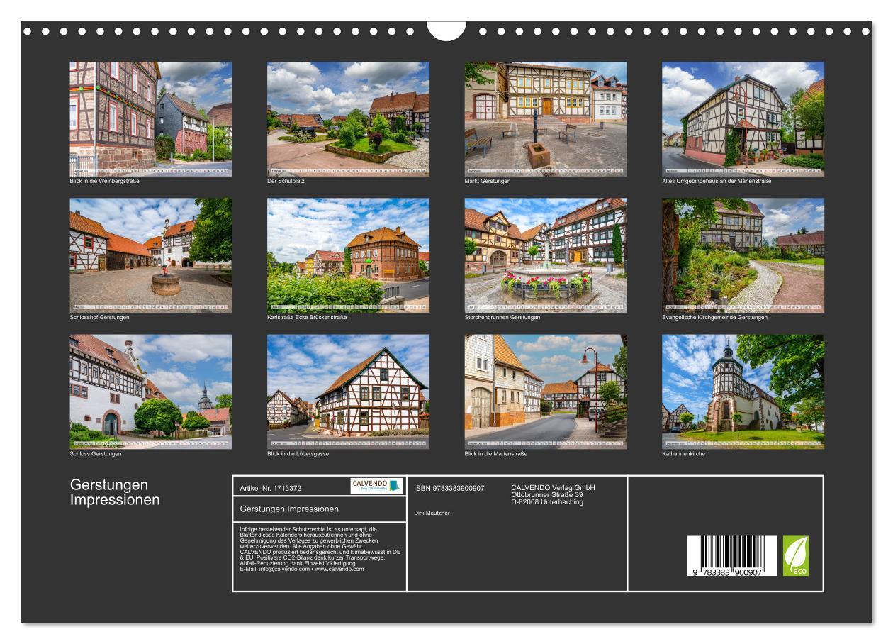 Bild: 9783383900907 | Gerstungen Impressionen (Wandkalender 2025 DIN A3 quer), CALVENDO...