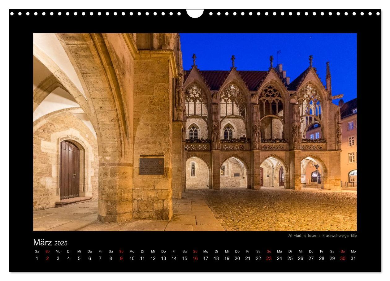 Bild: 9783435681471 | BRAUNSCHWEIG - Abendliche Impressionen (Wandkalender 2025 DIN A3...