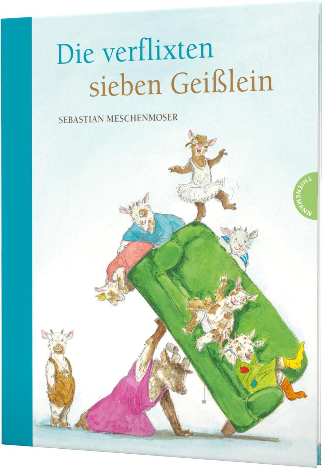 Cover: 9783522458573 | Die verflixten sieben Geißlein | Sebastian Meschenmoser | Buch | 32 S.