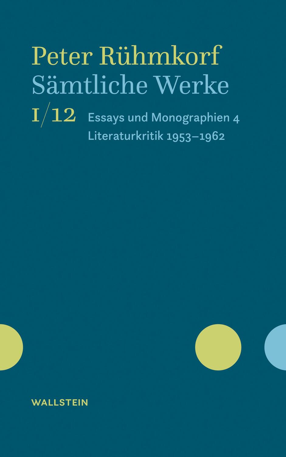 Cover: 9783835352766 | Sämtliche Werke | Peter Rühmkorf | Buch | 548 S. | Deutsch | 2022