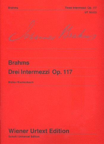 Cover: 9790500570226 | 3 Intermezzos Op. 117 | Johannes Brahms | Wiener Urtext Edition | Buch