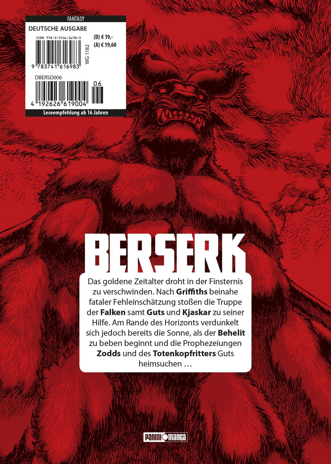 Rückseite: 9783741616983 | Berserk: Ultimative Edition | Bd. 6 | Kentaro Miura | Taschenbuch