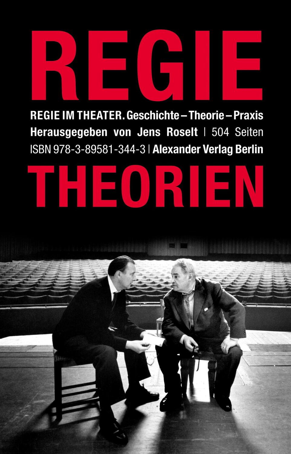 Cover: 9783895813443 | Regietheorien. Regie im Theater | Geschichte - Theorie - Praxis | Buch
