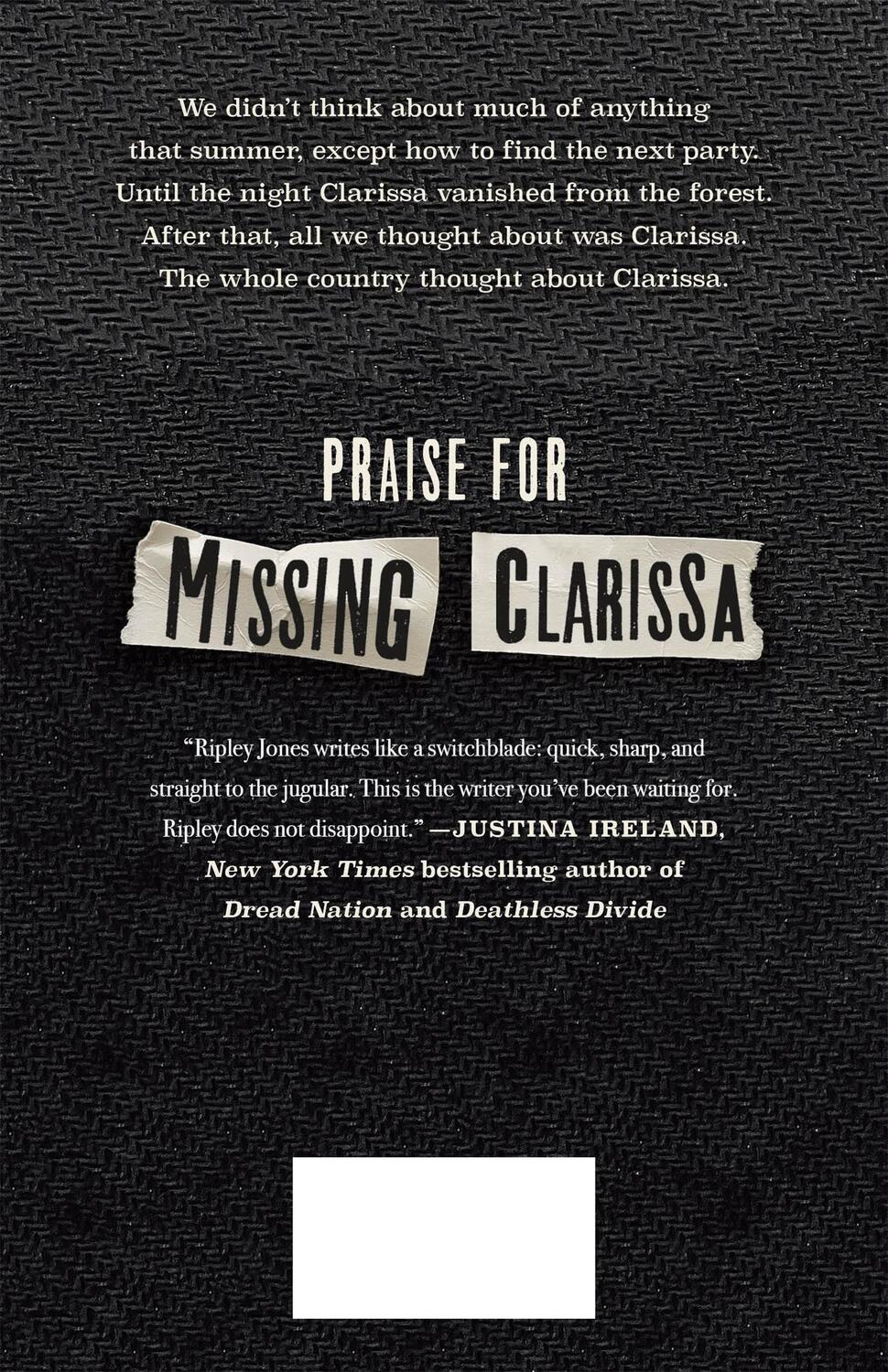 Rückseite: 9781250801968 | Missing Clarissa | Ripley Jones | Buch | Gebunden | Englisch | 2023