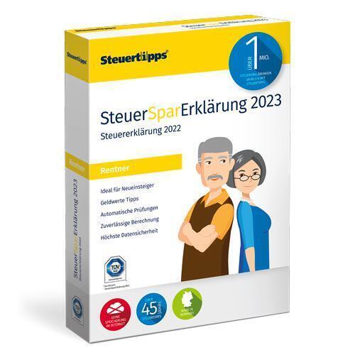 Cover: 9783965332577 | SteuerSparErklärung Rentner und Pensionäre 2023 | CD-ROM | Deutsch