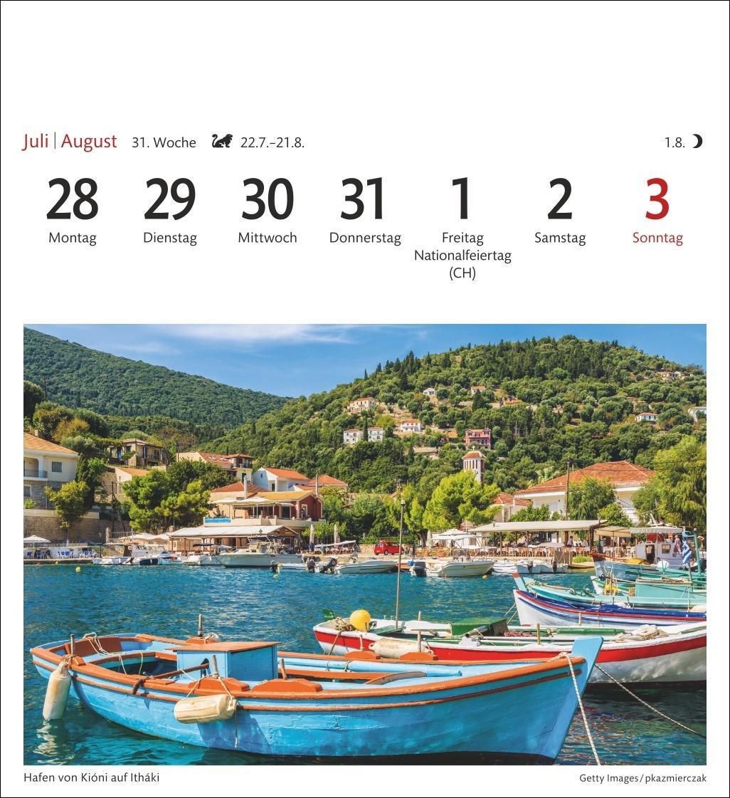 Bild: 9783840033360 | Griechische Inseln Sehnsuchtskalender 2025 - Wochenkalender mit 53...
