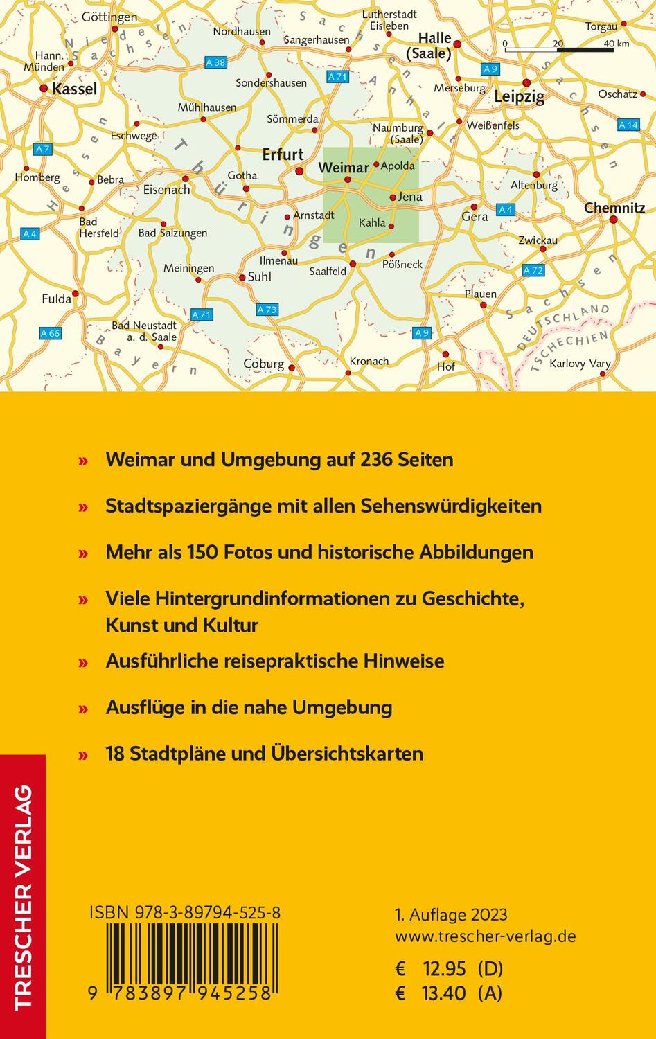 Rückseite: 9783897945258 | TRESCHER Reiseführer Weimar | Kerstin Sucher (u. a.) | Taschenbuch