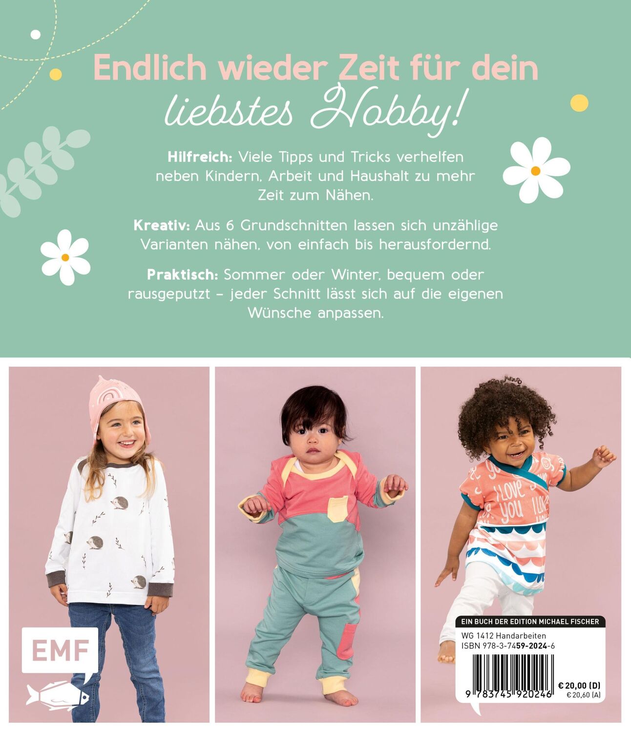 Rückseite: 9783745920246 | Mamas Lieblingsschnitte - Nähen - Plotten - Zeit sparen | Saskia Wille