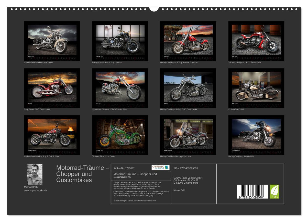 Bild: 9783435699070 | Motorrad-Träume ¿ Chopper und Custombikes (hochwertiger Premium...