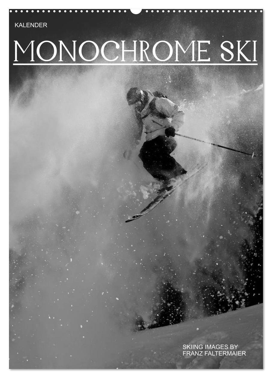 Cover: 9783675771345 | Monochrome Ski (Wandkalender 2024 DIN A2 hoch), CALVENDO...