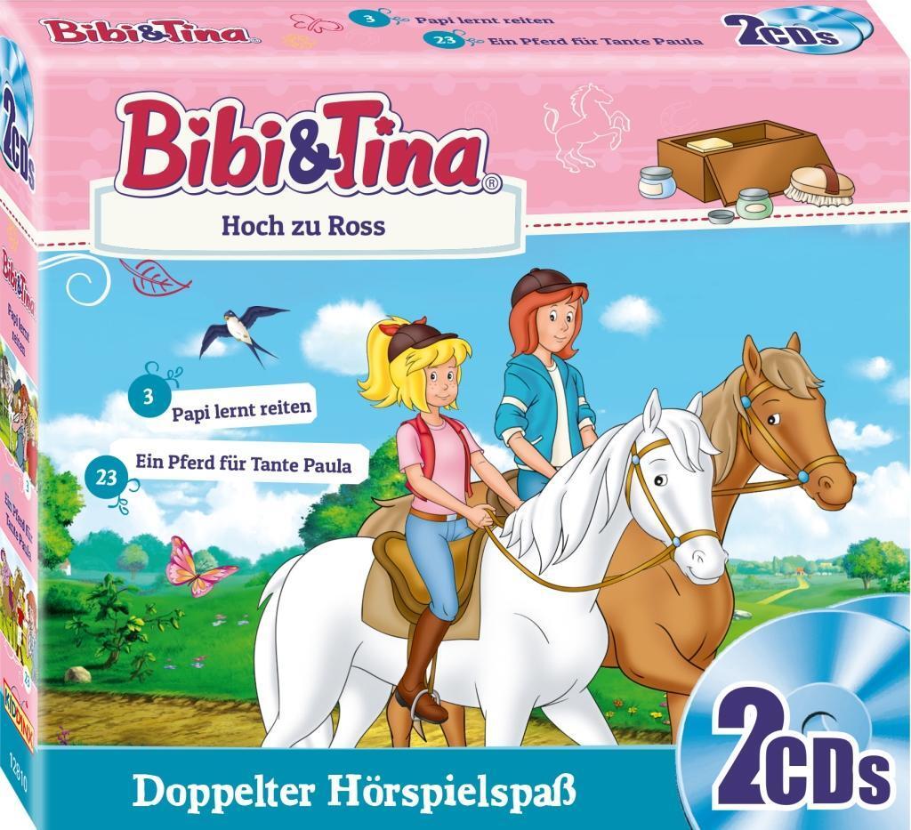 Cover: 4001504128104 | Hoch zu Ross(Papi lernt reiten/Ein Pferd für Tante | Bibi & Tina | CD