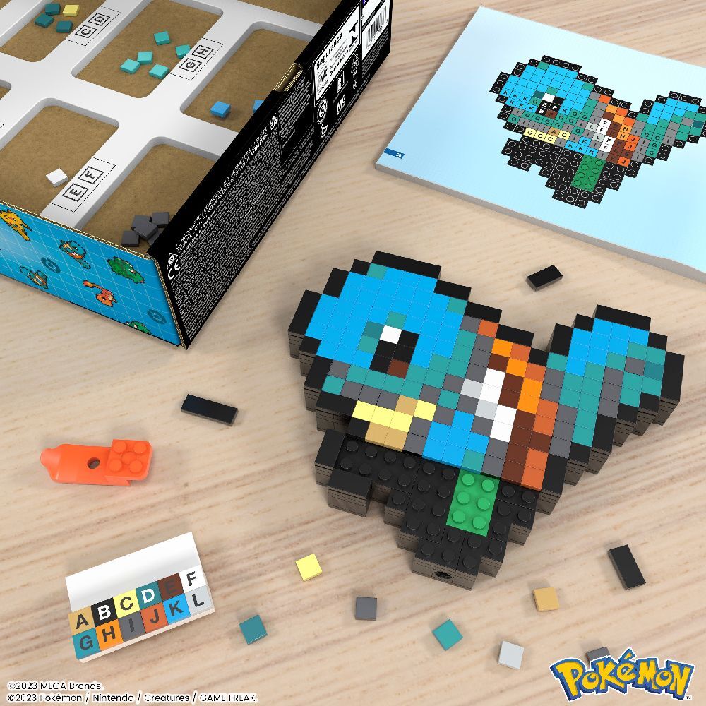 Bild: 194735190843 | MEGA Pokémon Shiggy Pixel Art | Karton | HTH77 | 2024 | Mattel