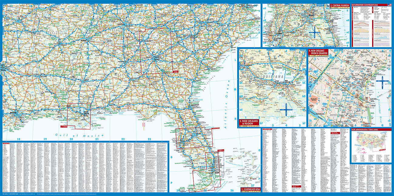 Bild: 9783866093225 | USA Southeast - The South & Florida, Borch Map | (Land-)Karte | 2001