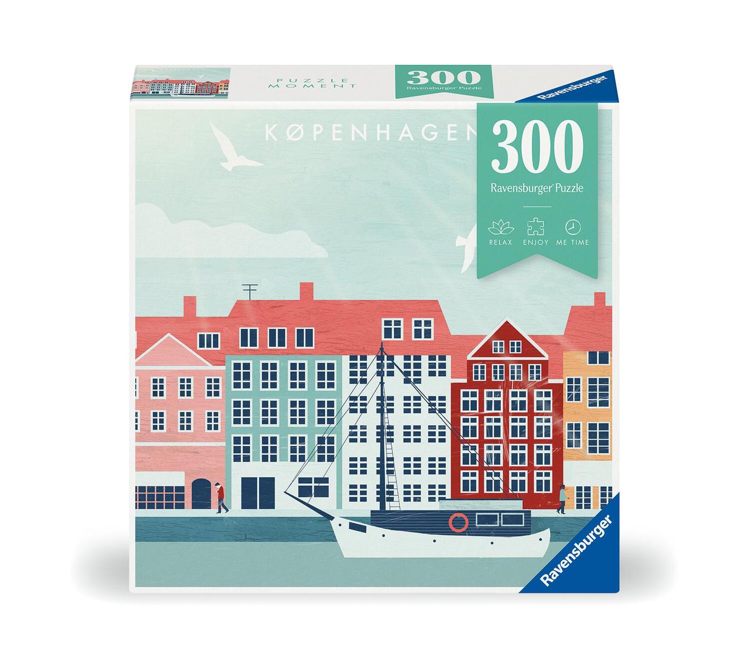 Cover: 4005555007692 | Ravensburger Puzzle Moment 12000769 - City Kopenhagen - 300 Teile