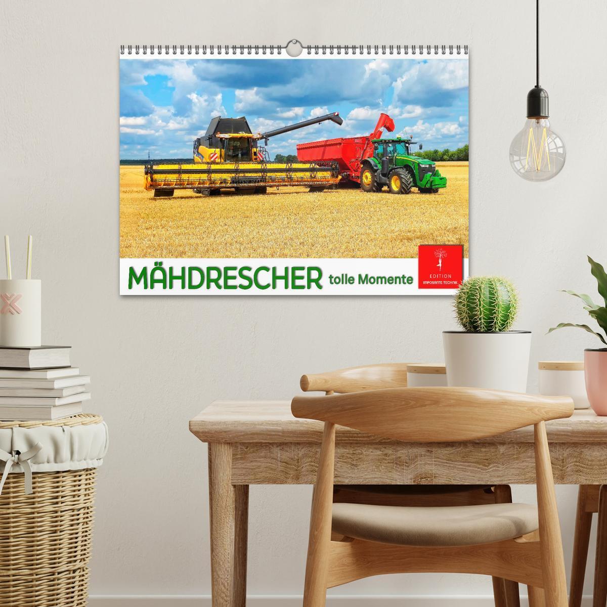 Bild: 9783383827990 | Mähdrescher - tolle Momente (Wandkalender 2025 DIN A3 quer),...