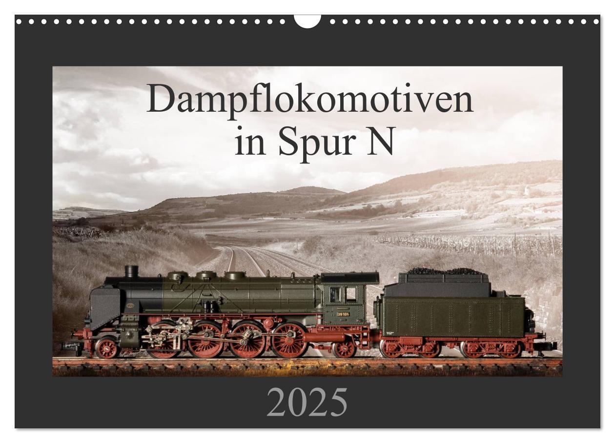 Cover: 9783435732739 | Dampflokomotiven in Spur N (Wandkalender 2025 DIN A3 quer),...