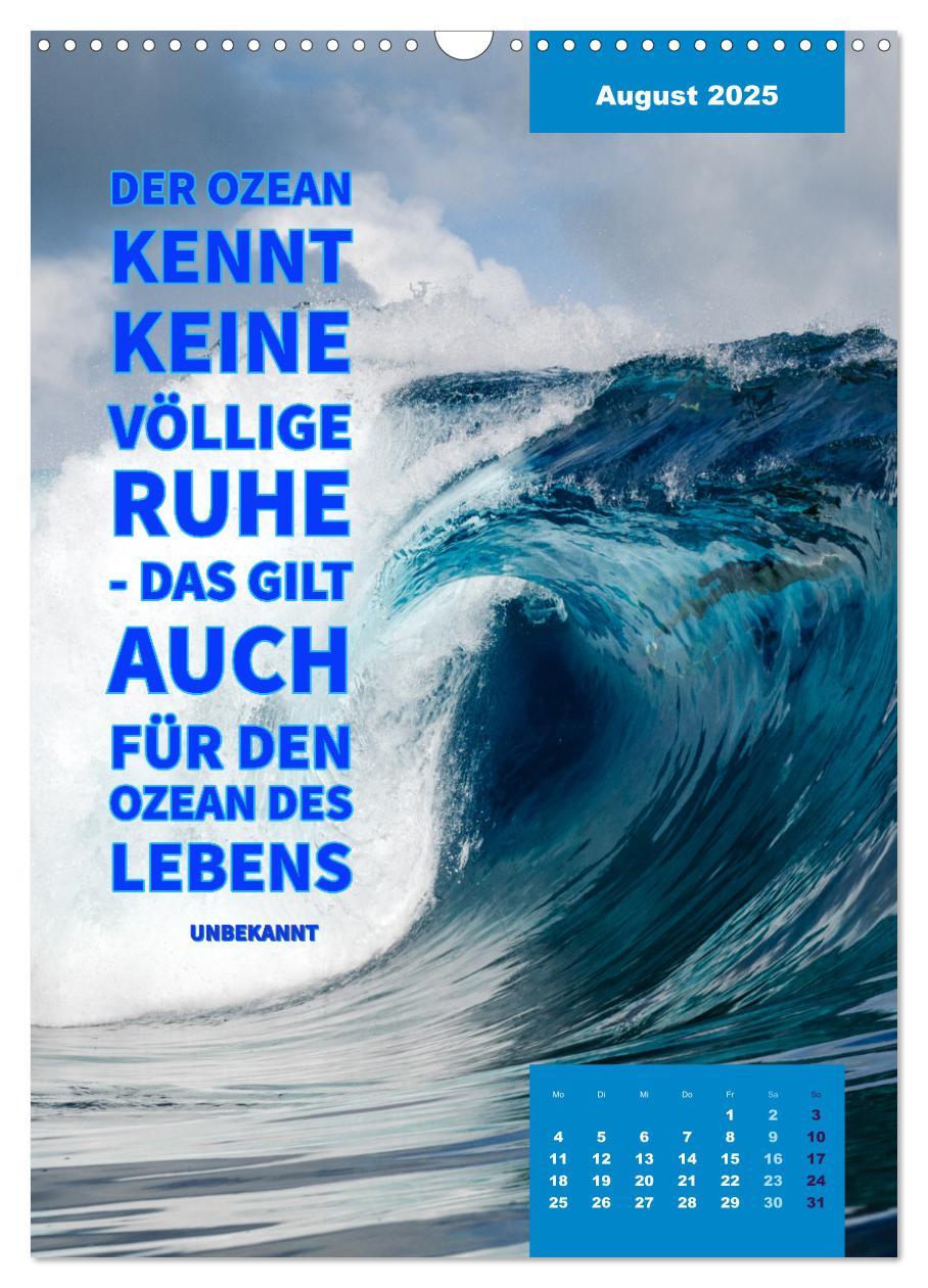 Bild: 9783435882007 | Verrückt nach MEER - Wellen - Strand - Zitate (Wandkalender 2025...