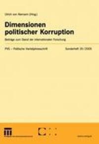 Cover: 9783531141411 | Dimensionen politischer Korruption | Ulrich Alemann | Taschenbuch