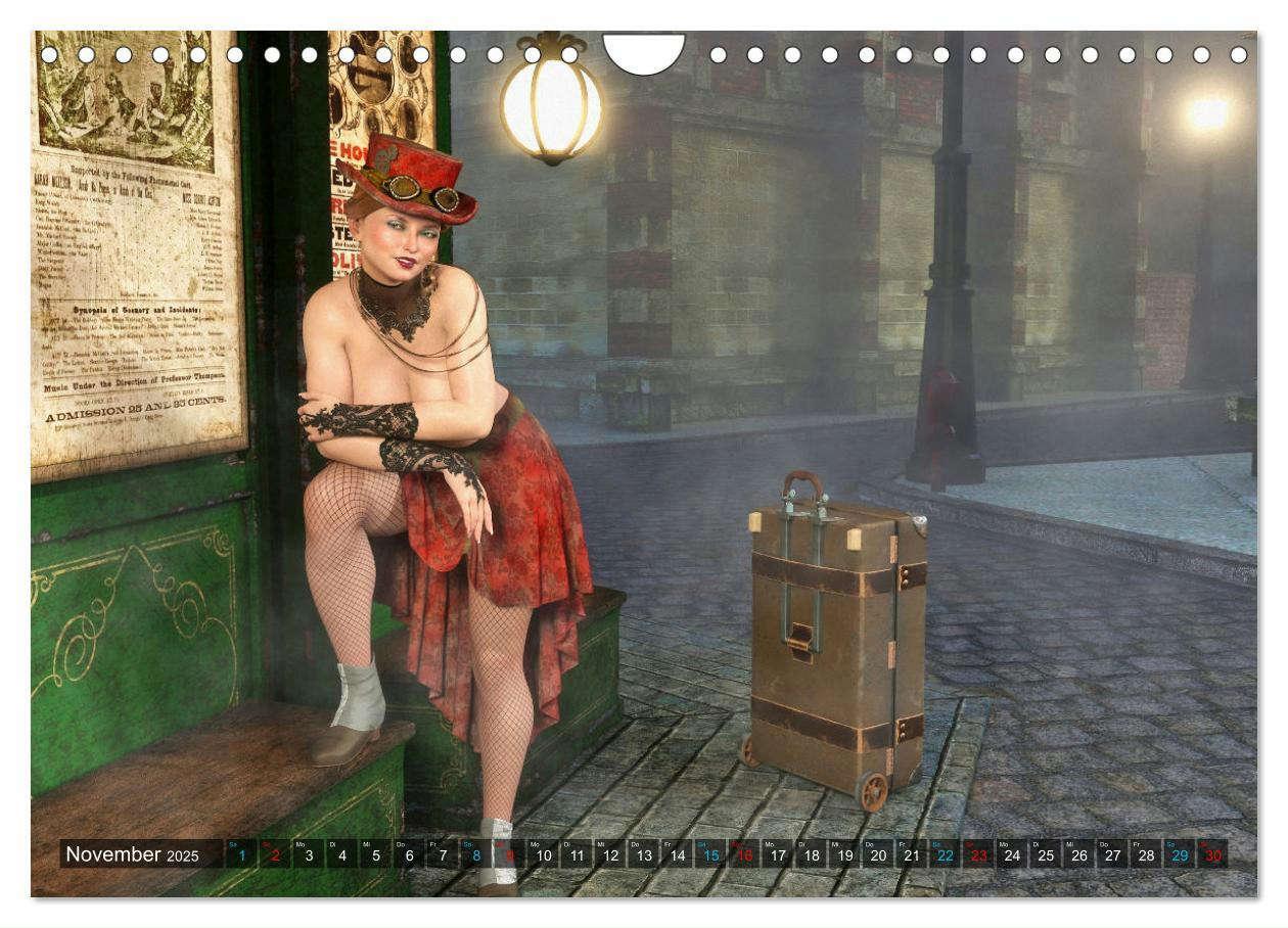 Bild: 9783435024537 | Steampunk Ladys Pin Up (Wandkalender 2025 DIN A4 quer), CALVENDO...