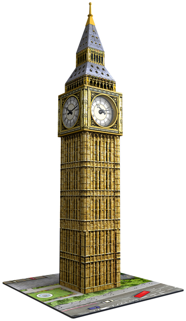 Bild: 4005556125869 | Ravensburger 3D Puzzle 12586 - Big Ben mit Uhr - 216 Teile - Das...