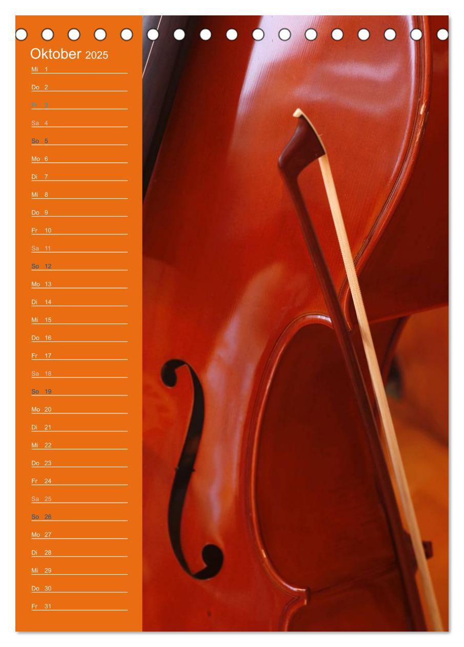 Bild: 9783457009536 | Geliebtes Cello (Tischkalender 2025 DIN A5 hoch), CALVENDO...