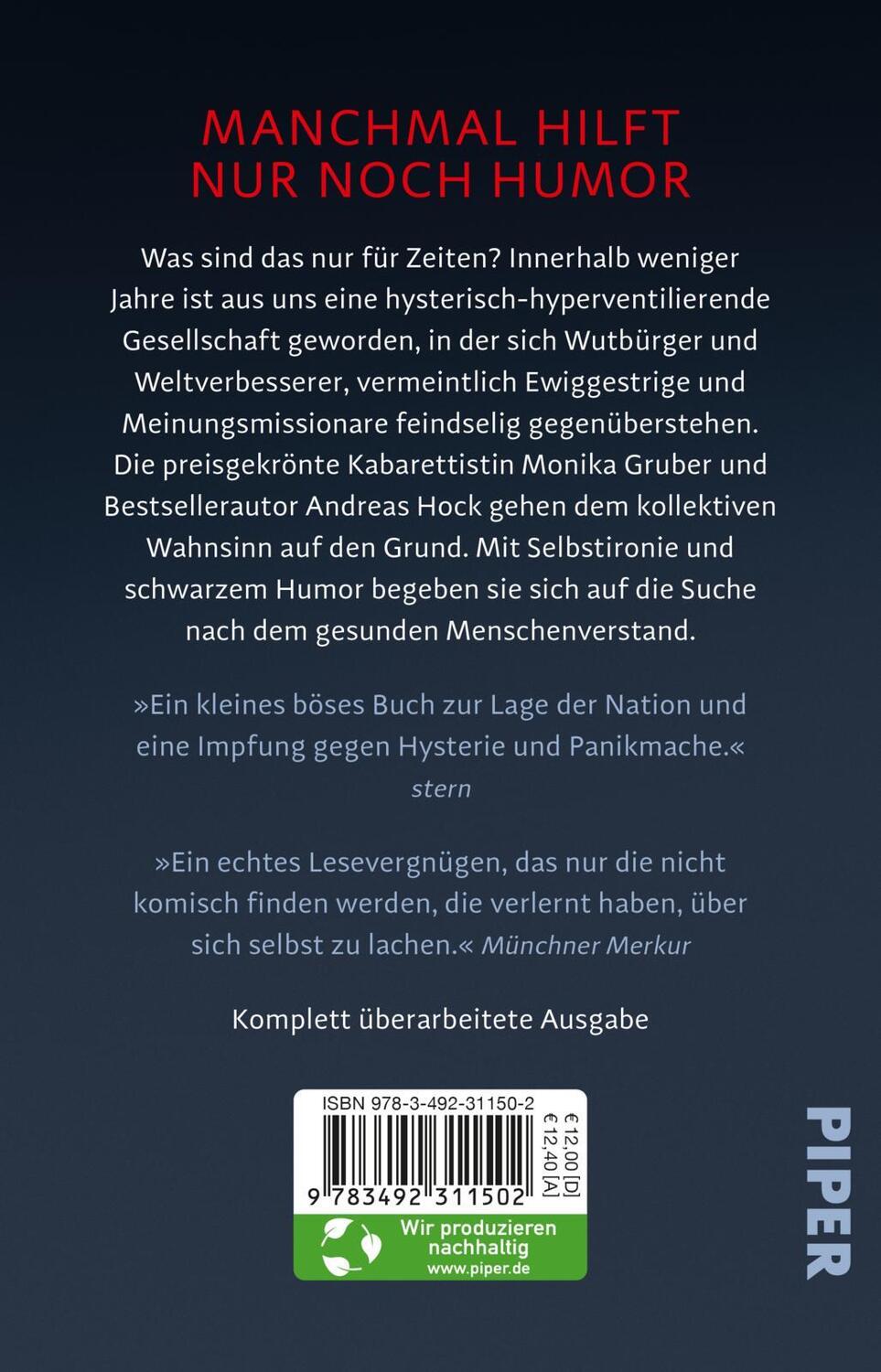 Rückseite: 9783492311502 | Und erlöse uns von den Blöden | Monika Gruber (u. a.) | Taschenbuch