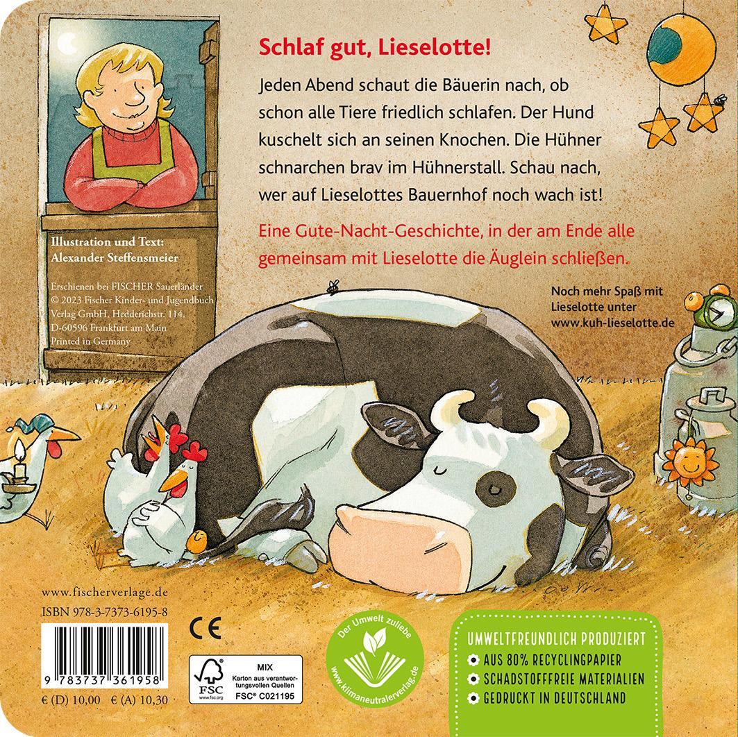 Rückseite: 9783737361958 | Gute Nacht, Lieselotte! | Alexander Steffensmeier | Buch | Lieselotte