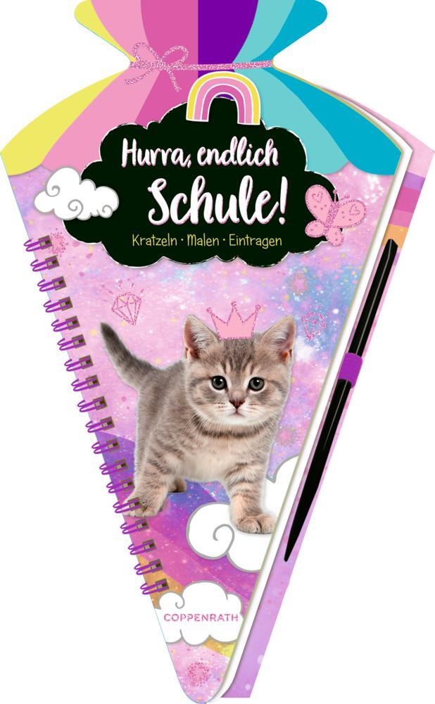 Cover: 4050003721972 | Schultüten-Kratzelbuch - Cosmic School - Hurra, endlich Schule!...