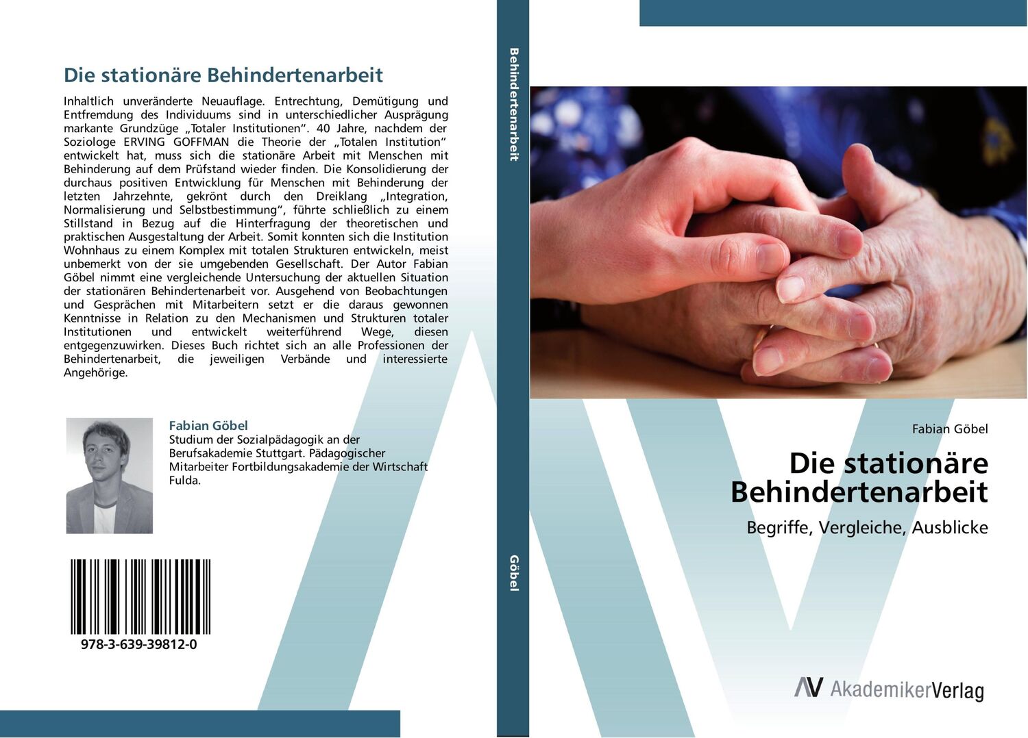 Cover: 9783639398120 | Die stationäre Behindertenarbeit | Begriffe, Vergleiche, Ausblicke