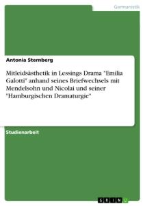 Cover: 9783346092670 | Mitleidsästhetik in Lessings Drama "Emilia Galotti" anhand seines...