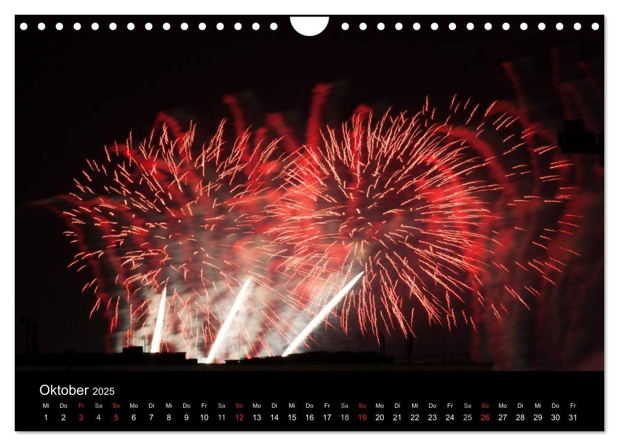 Bild: 9783435790180 | Feuerwerk (Wandkalender 2025 DIN A4 quer), CALVENDO Monatskalender