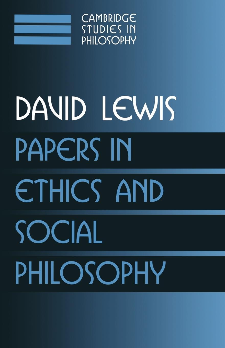 Cover: 9780521587860 | Papers in Ethics and Social Philosophy | Volume 3 | David Lewis | Buch